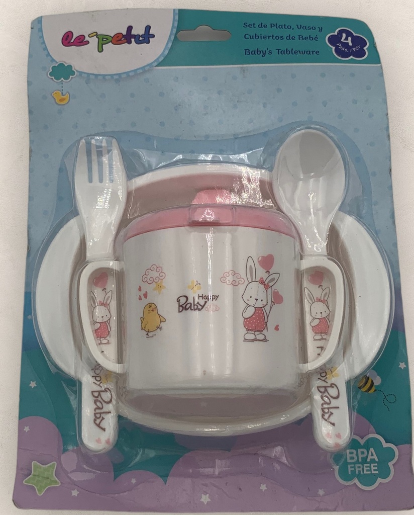 SET PARA COMIDA PARA BEBE 3PZS LEPETIT