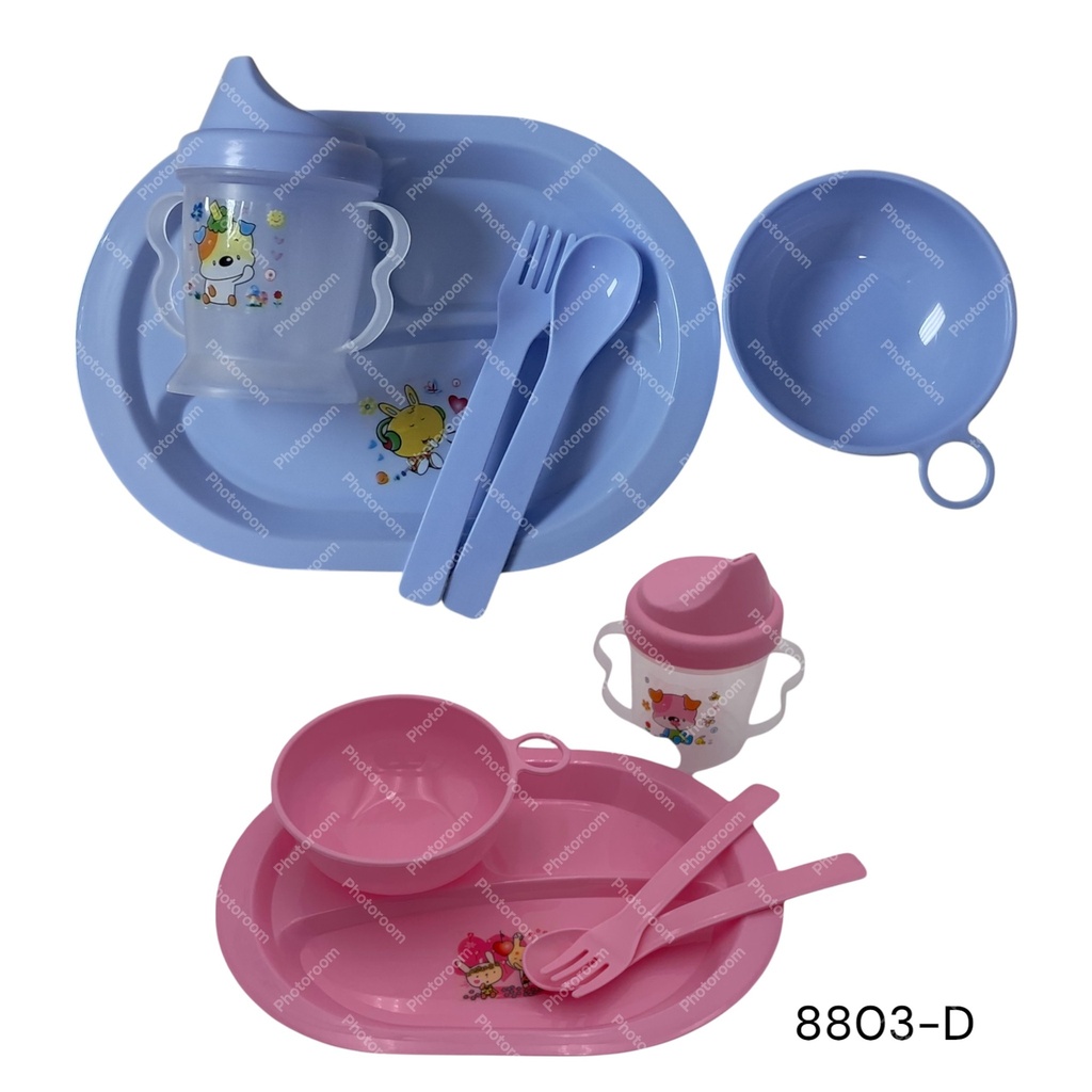 SET BEBE OVAL 4PZS 3 COLORES