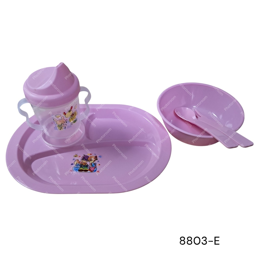 SET BEBE OVAL 4PZS 3 COLORES