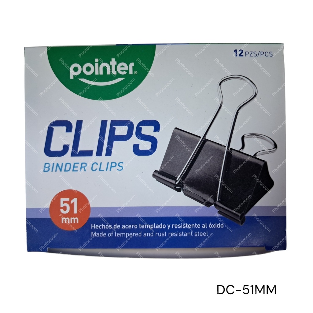 CLIPS SUJETA PAPEL 51MM  CXC-12UD.   CXB-60UD.