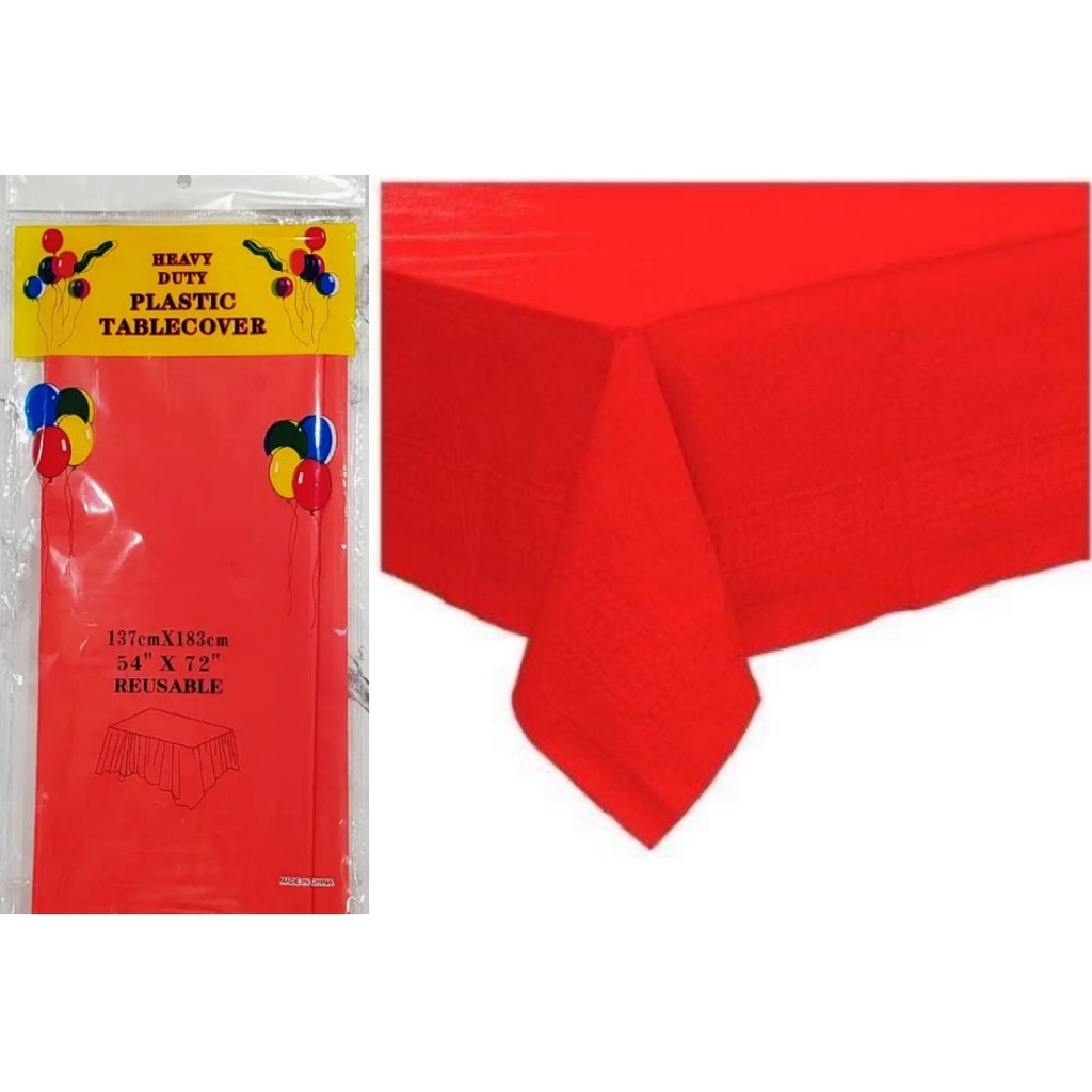 MANTEL 137X183CM 12PZ ROJO