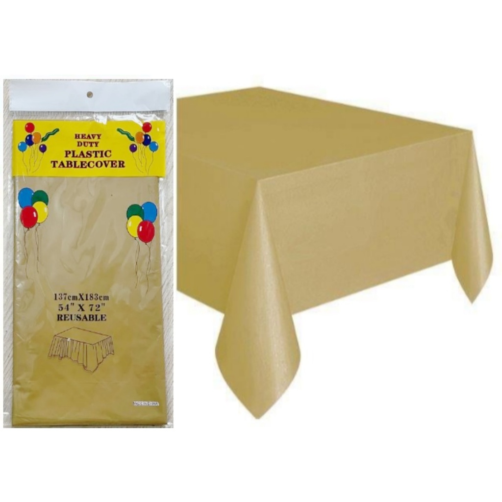 MANTEL 137X183CM 12PZ DORADO