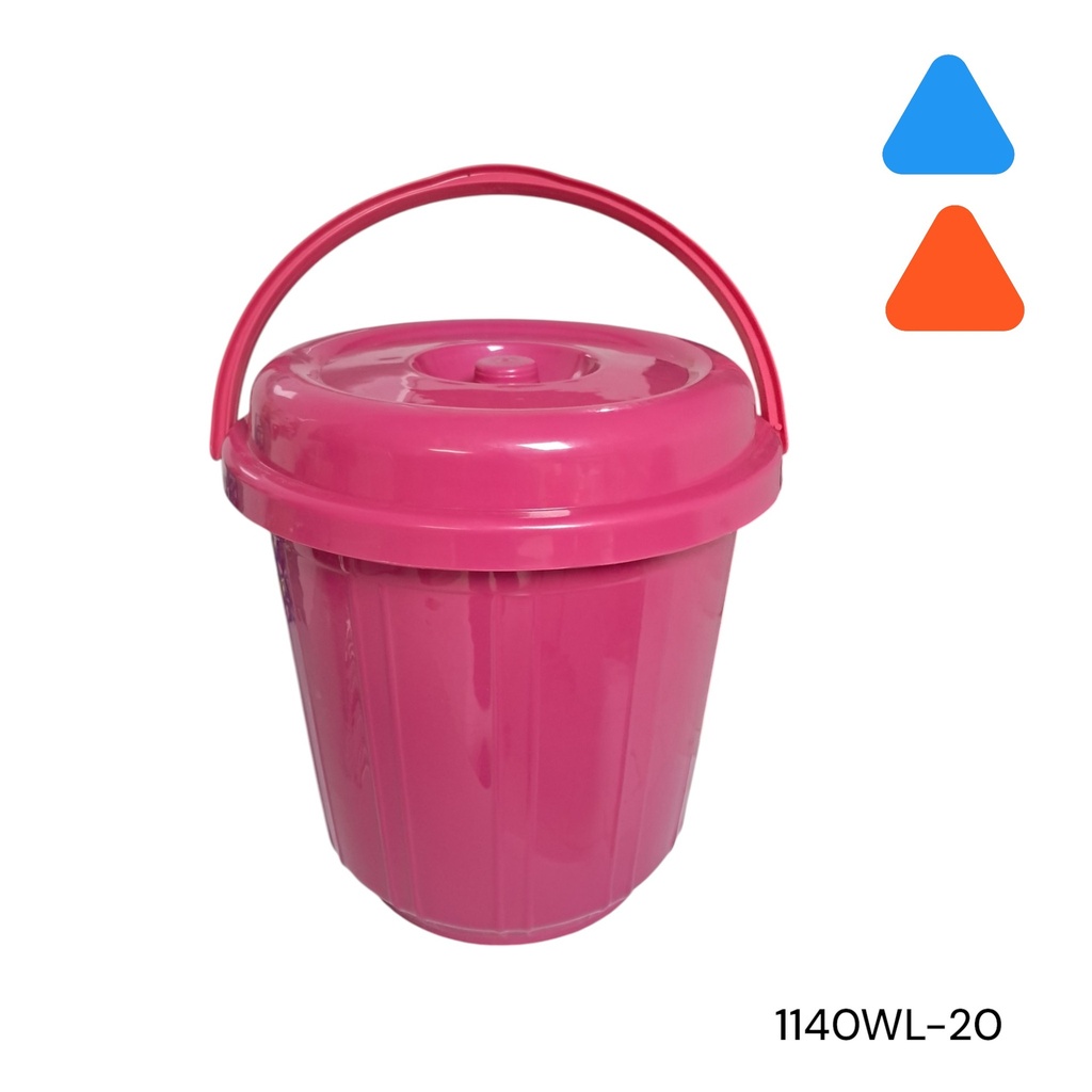 CUBETA MULTIUSO CON TAPA 20 LITROS