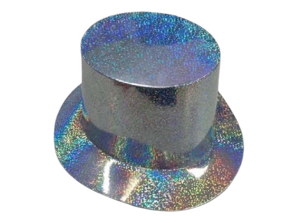 SOMBRERO CARTON PLATEADO