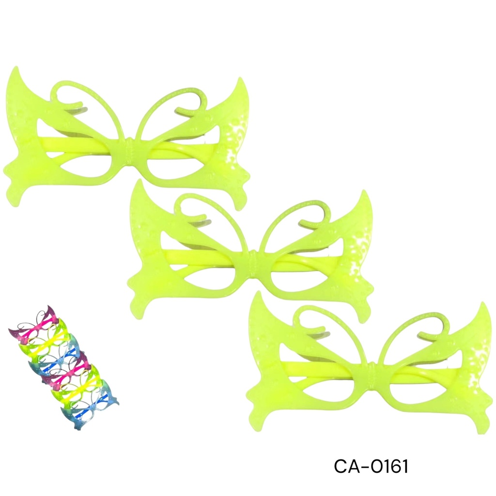 LENTE FIESTA MARIPOSA FLUORECENTE