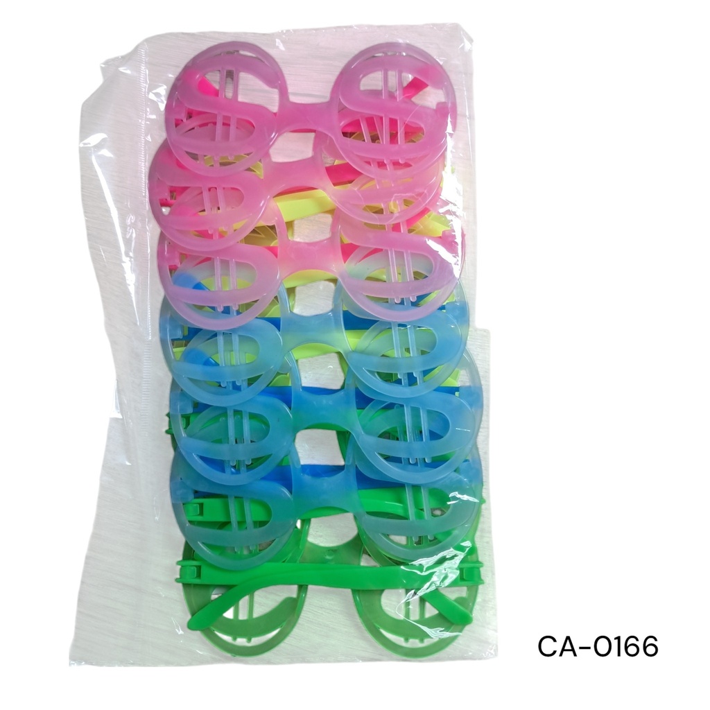 LENTE FIESTA DINERO FLUORECENTE