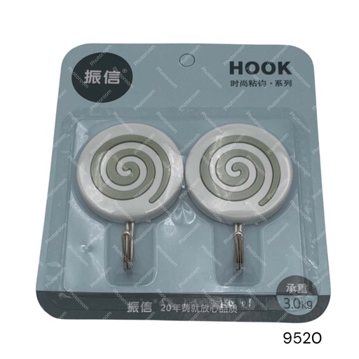 [9520] GANCHO PARED CIRCULO ESPIRAL