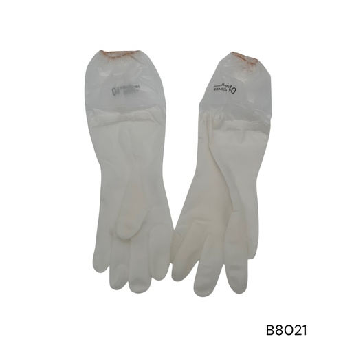 [B8021] GUANTE LATEX PARA FREGAR TALLA L TRANSP