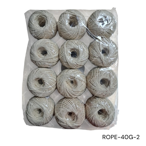 [ROPE-40G-2] CUERDA DE CANAMO 40G (HILO PABILO)
