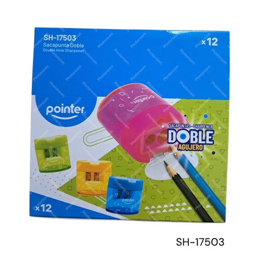 [SH-17503] SACAPUNTA DOBLE CON DEPOSITO 12UNID