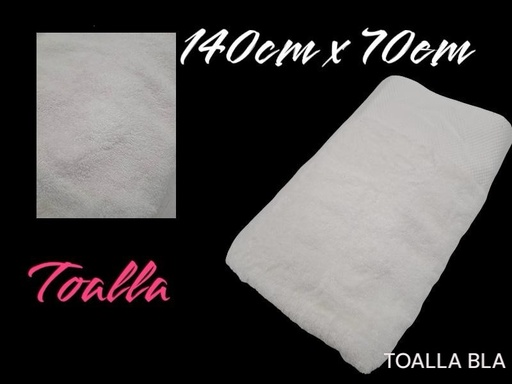 [T-2088] TOALLA BLANCA GRANDE 520X380X660MM   CXB-40UD.