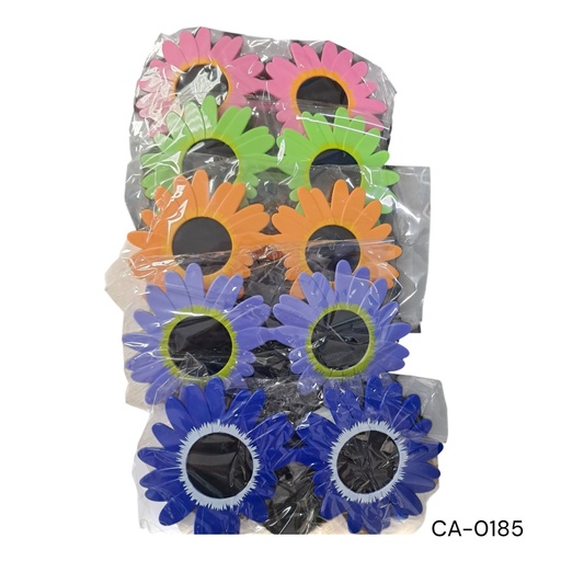 [CA-0185] LENTE FLOR COLOR SURTIDO CXB-300UD.